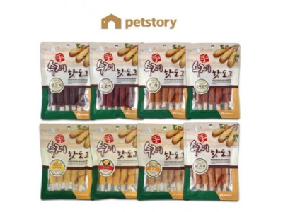 (2개묶음)(펫스토리) 수제 핫도그 황태 100g